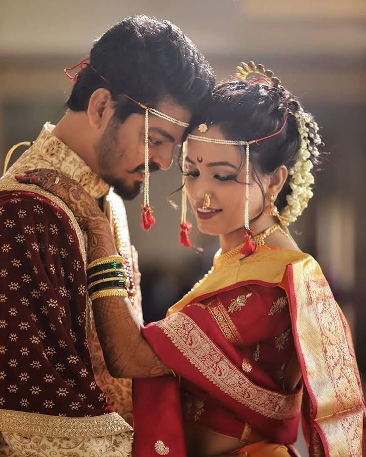 Happy Maharashtrian Couple